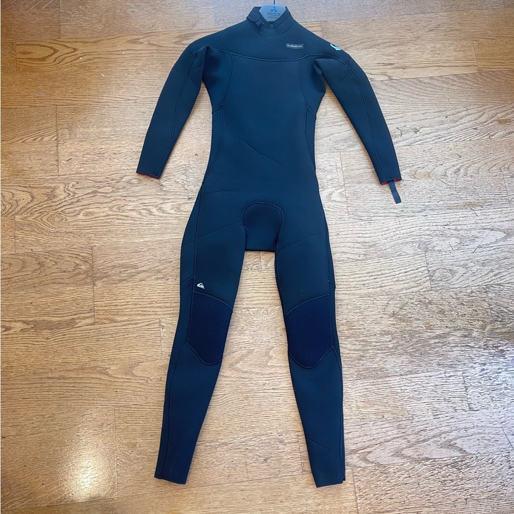 Quiksilver Neoprene Black 3:2 MM Prologue Kids Back Zip Wetsuit - Size 12 New